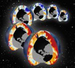 Pacific and Atlantic southern sections showing upper-ocean warming for the past six decades (1955-2011). Red colors indicate warming and blue colors indicate cooling. Credit : Timo Bremer/LLNL
