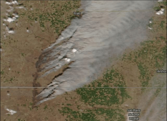 Kansas Oklahoma Wildfire March 2016