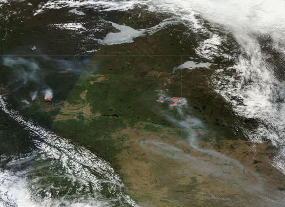 wildfires burn across northwester Canada
