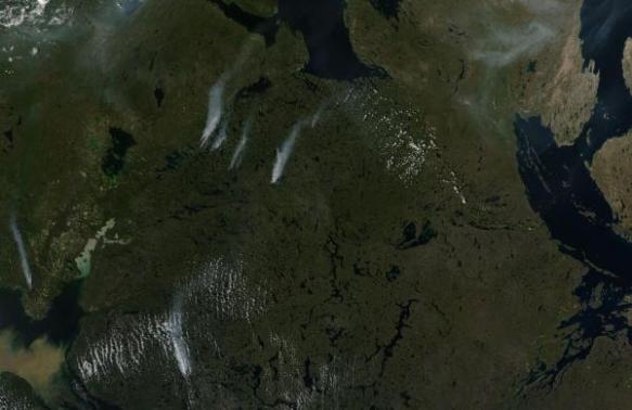 Tundra Fires Near Lake MacKenzie